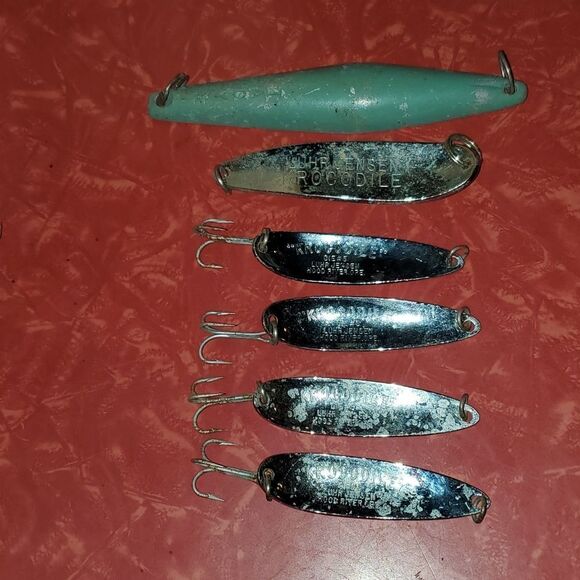Luhr Jensen Krocodile Spoon Tady Jig set of 6 - Picture 1 of 8